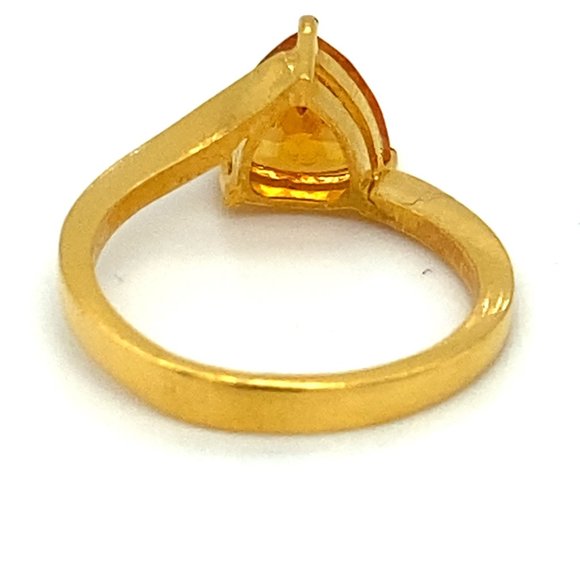 Mandarin Spessartine 1.75ct Solid 22K Gold Ring - Picture 4 of 6